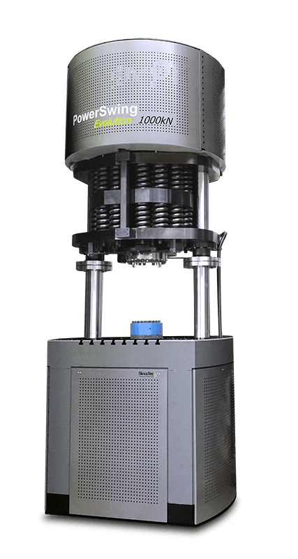 Bauteilprüfmaschine mit motorischem Resonanzantrieb.